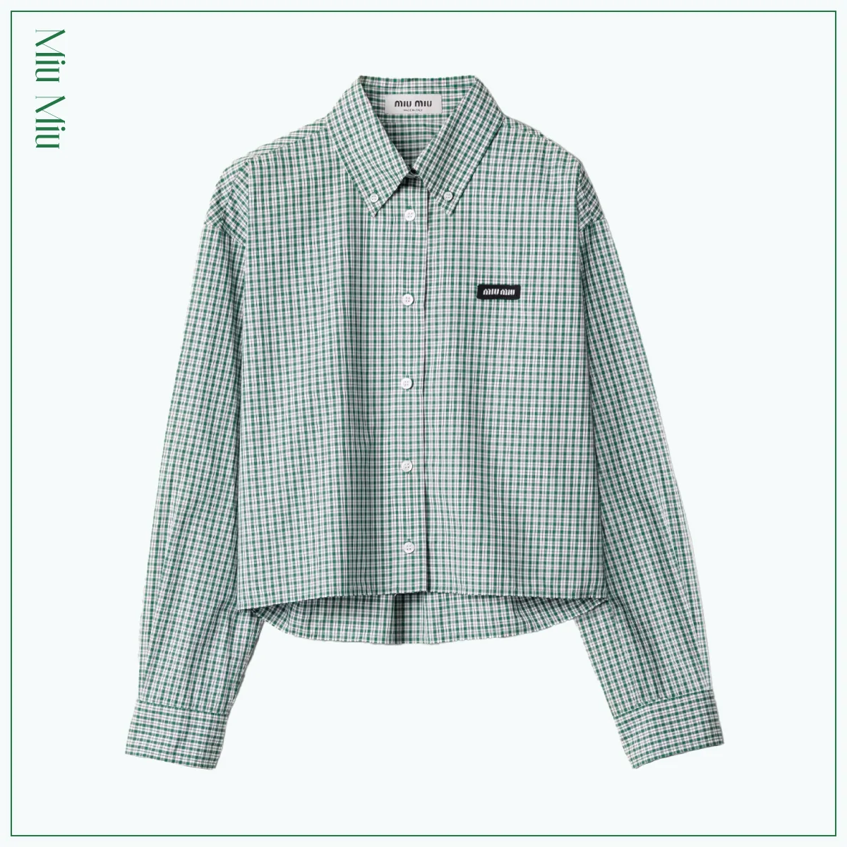 ミュウミュウ シャツ グリーン