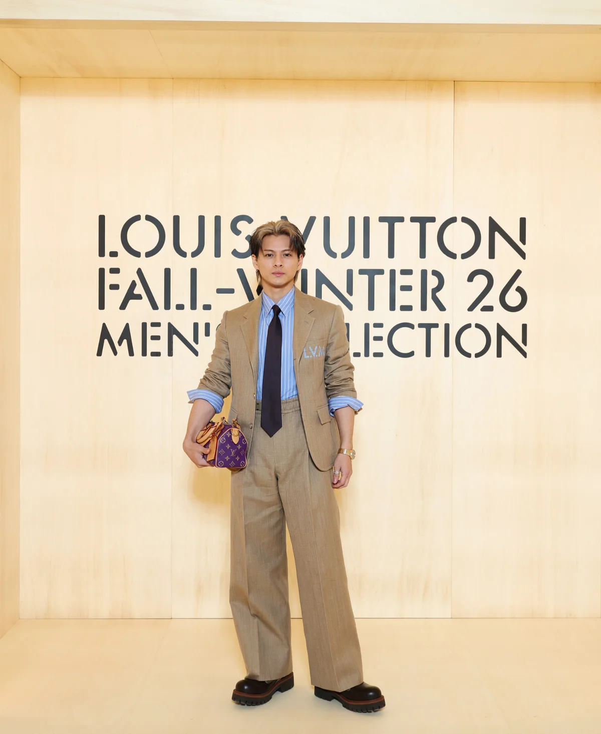 ルイ・ヴィトン2026年秋冬メンズコレクションに参加した　Number_i 　平野紫耀