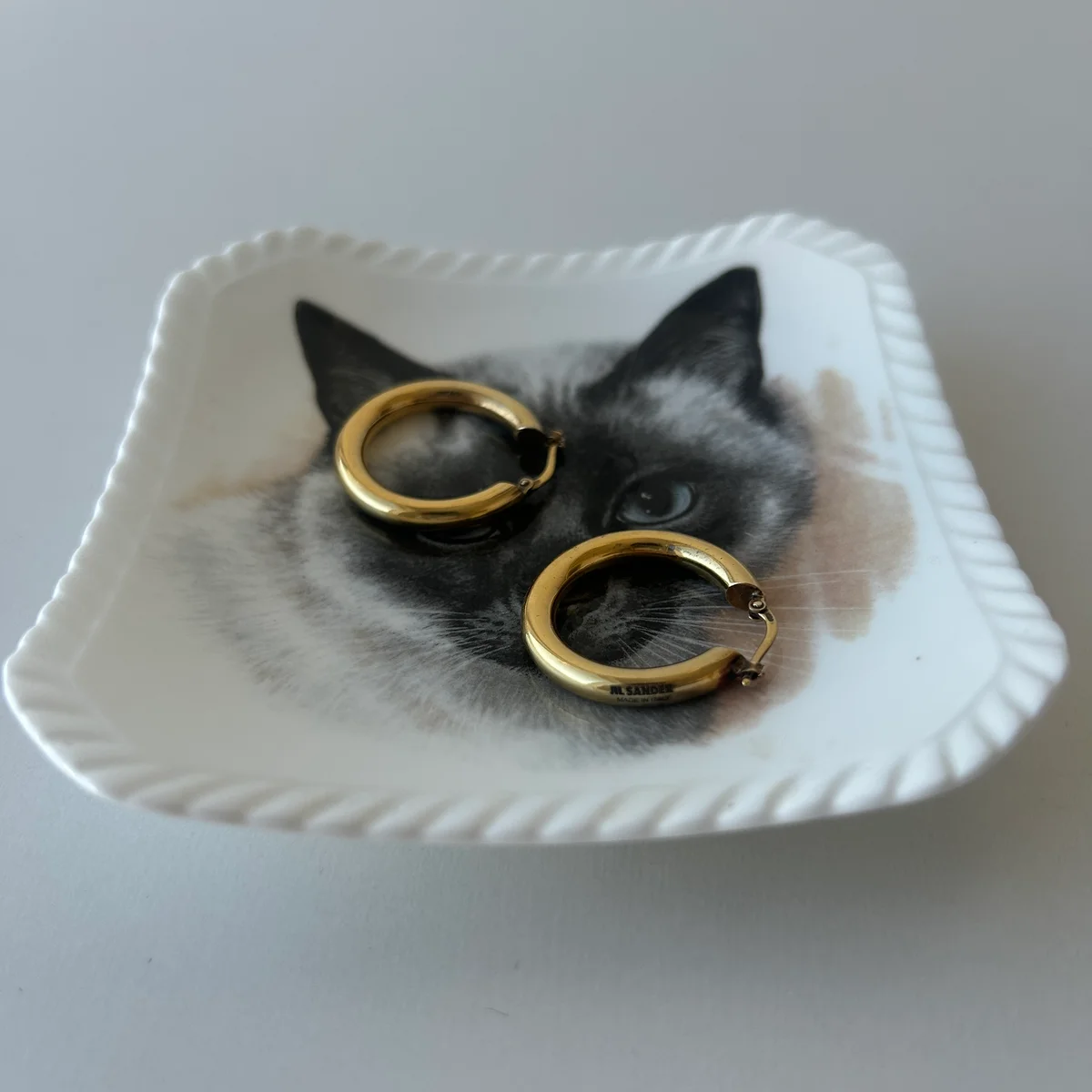 ジルサンダー フープピアス ゴールド