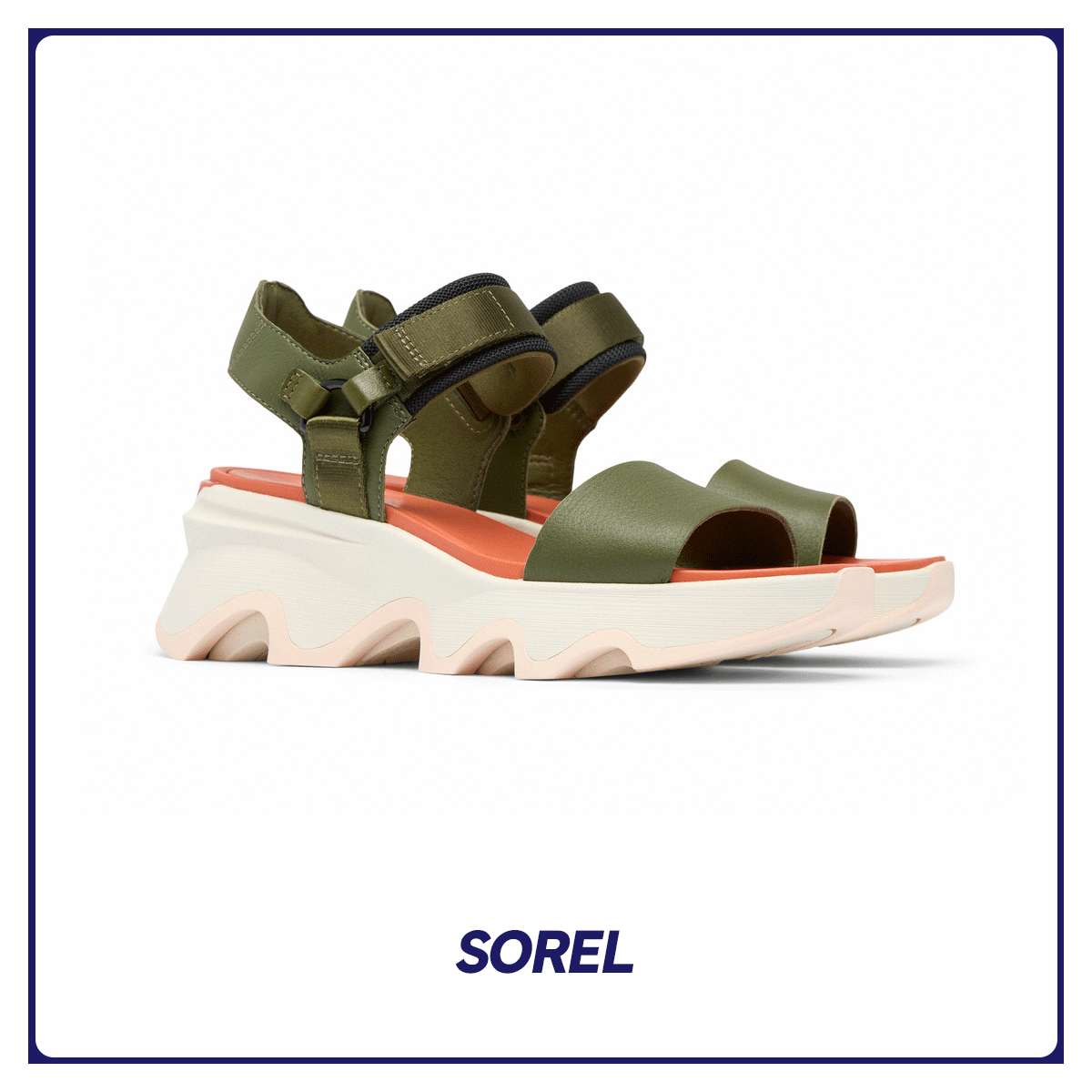 ソレル　サンダル　「キネティックインパクト ワイストラップハイサンダル」〈H5.4cm〉¥17,600