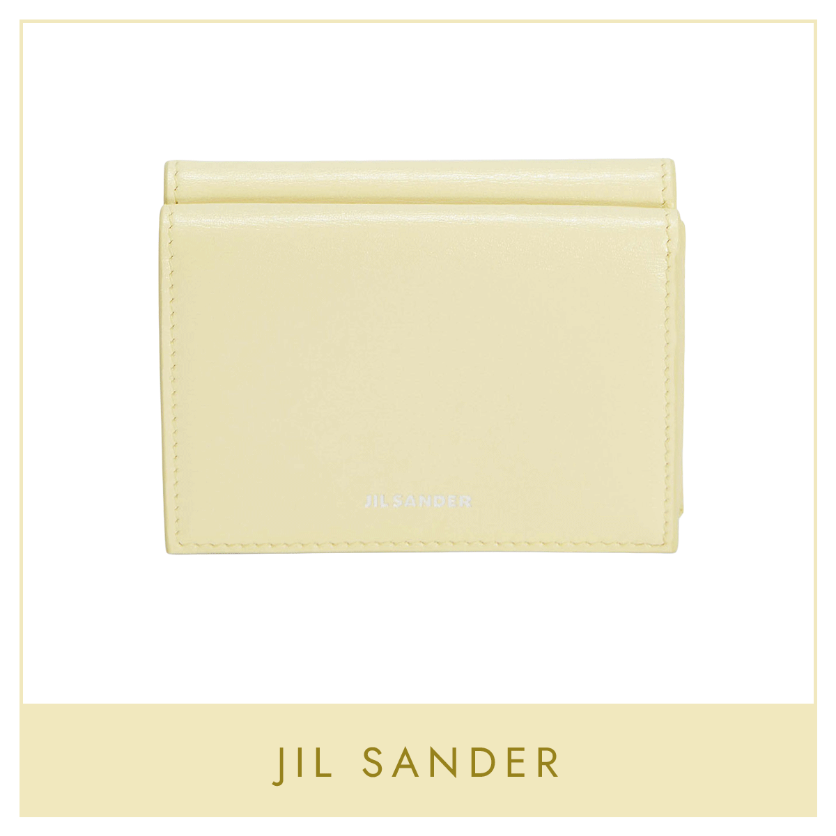 ジル サンダーの三つ折り財布「タイニー ウォレット」〈H7×W9.5×D2cm〉￥81,400