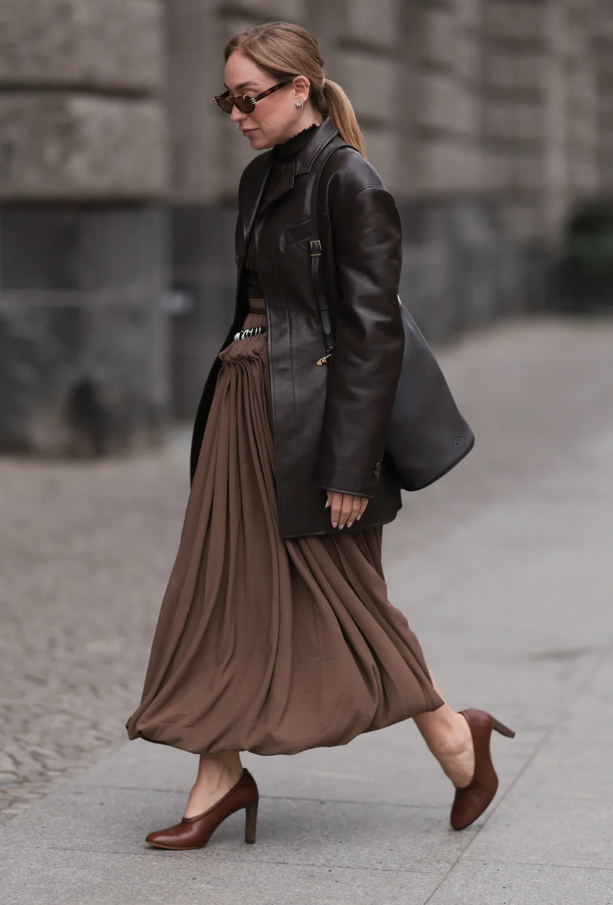 ロングスカートを取り入れたコーディネート