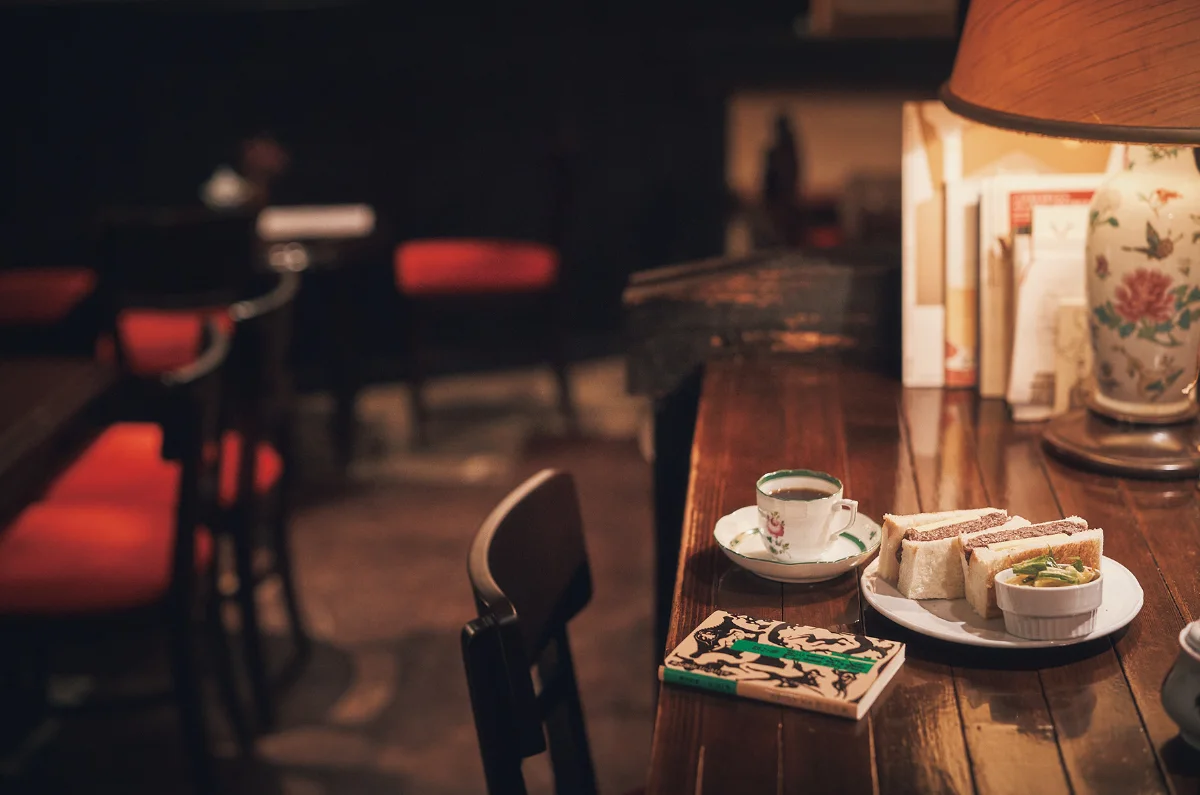 喫茶店 カフェトロワバグ　小倉バタートースト コーヒーセット