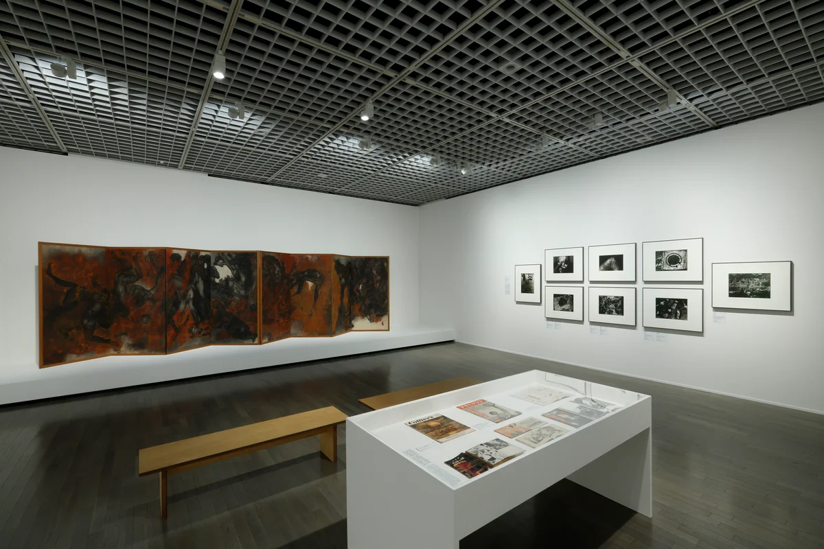 東京国立近代美術館 「コレクションを中心とした特集 記録をひらく 記憶をつむぐ」 会場風景 「原爆の図」
