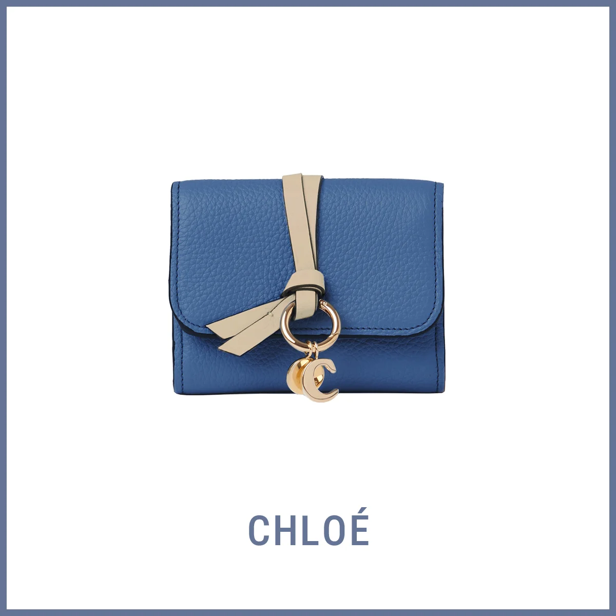 クロエ　財布　「ALPHABET」　スモールトリフォールドウォレット 〈H9×W11×D4cm〉¥81,400
