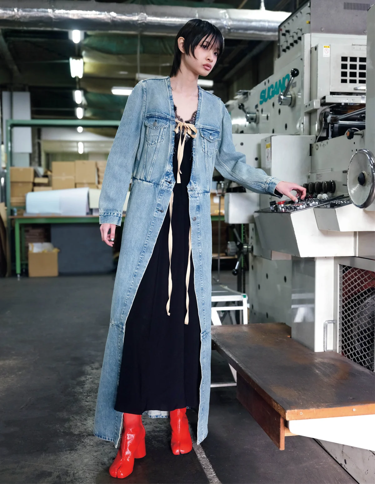 メゾン マルジェラのコート、ドレス、靴