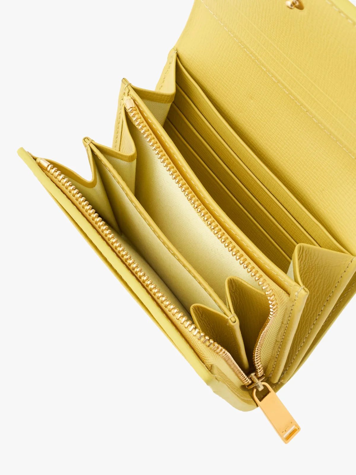 アニエスベー「レザー 二つ折り ウォレット 