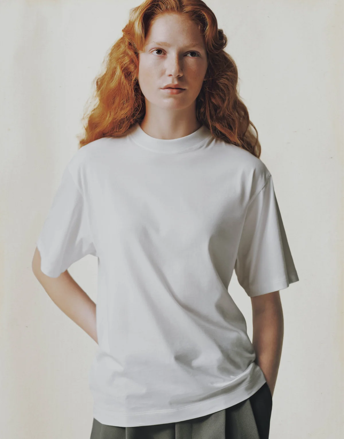ATON（エイトン）のルーズフィットTシャツ【別注】