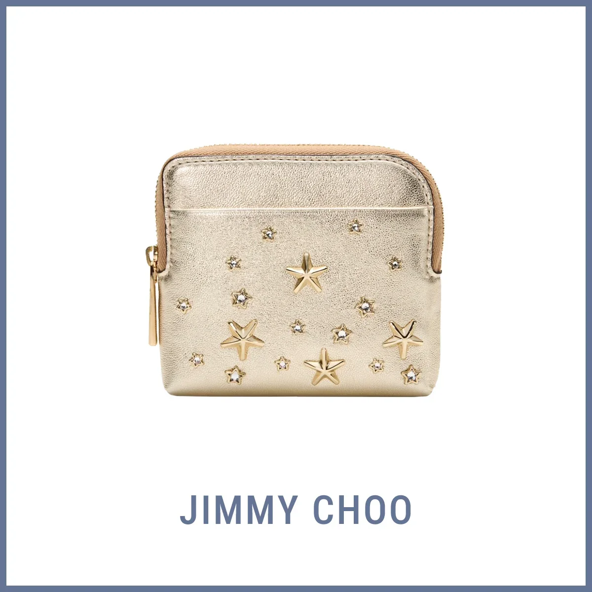 カードケース　ジミー チュウ　JIMMY CHOO　コンパクトジップ カードケース〈H10×W11×D2cm〉¥83,600