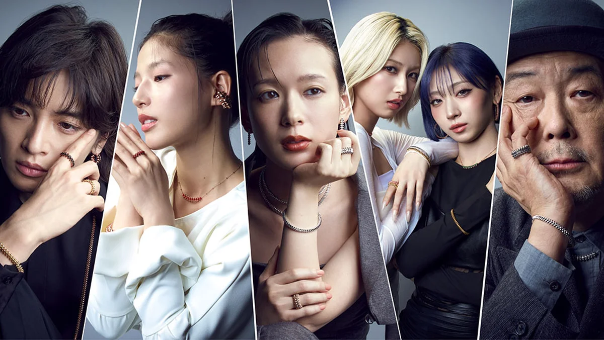 （左から）玉森裕太、石井杏奈、穂志もえか、JISOO & MOMOKA（HANA）、リリー・フランキー
