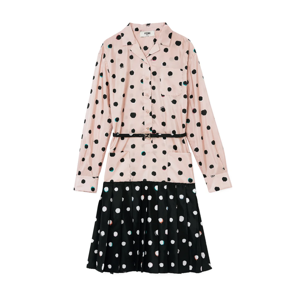 フェンディのドットのドレス