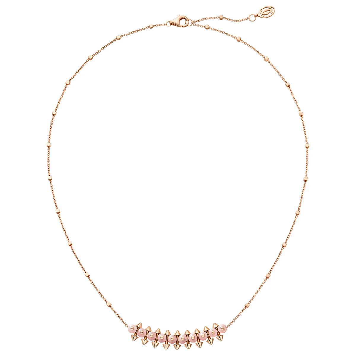 「クラッシュ ドゥ カルティエ」ペンダント〈PG、ピンクカルセドニー〉¥957,000