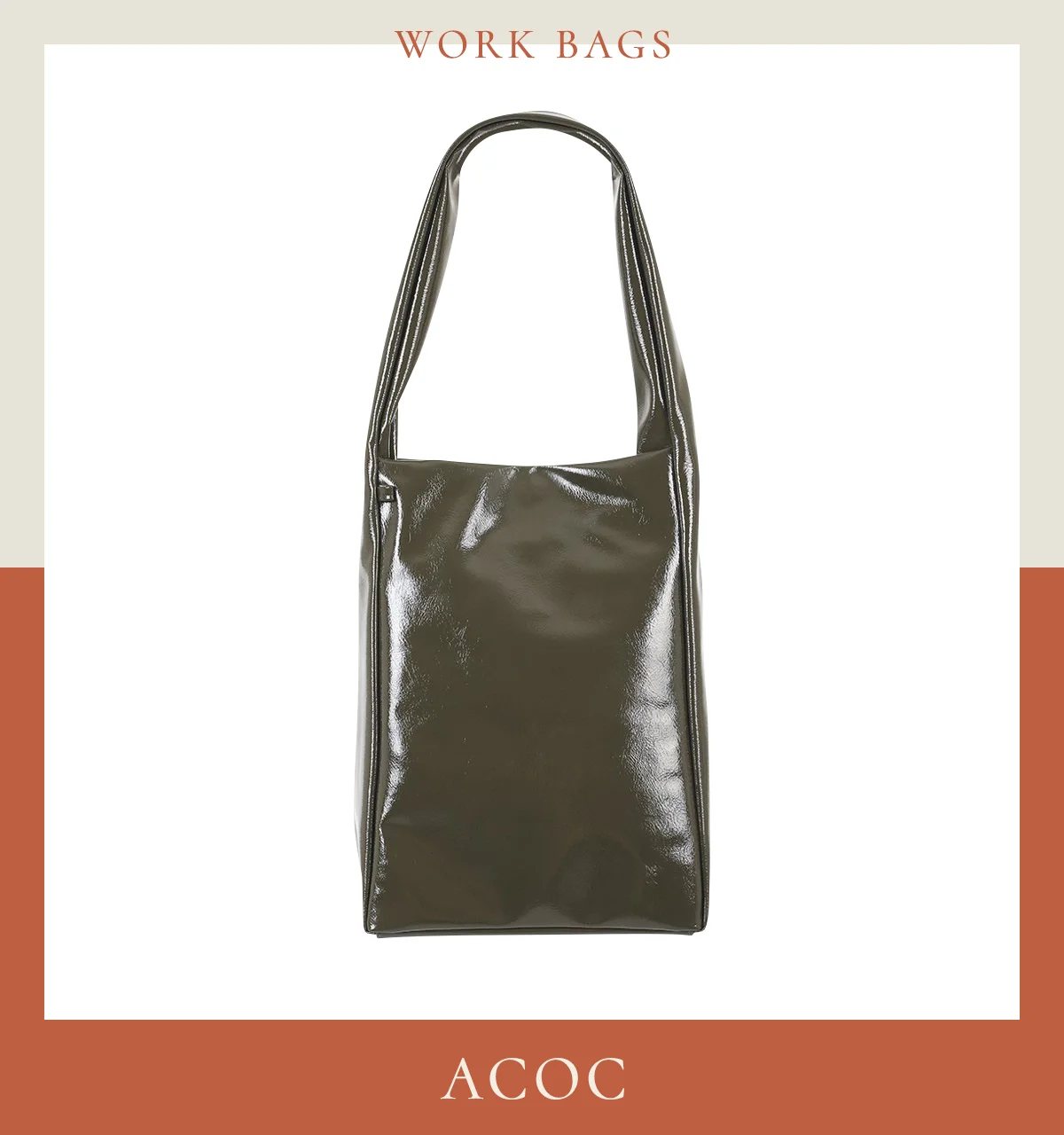 通勤バッグ　おしゃれ　レディース　アコック　〈H31×W22×D10cm〉￥16,500