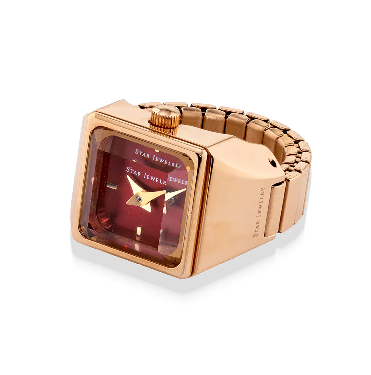 「TIME FOR PEACE」リングウォッチ〈SS、PGコーティング〉¥24,200