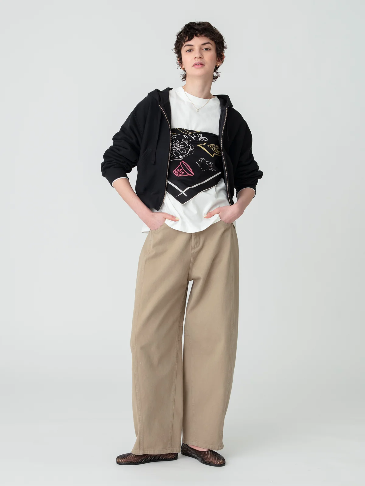 ロンハーマン　チャンピオン フォー RHC　ダブルジップフーディ