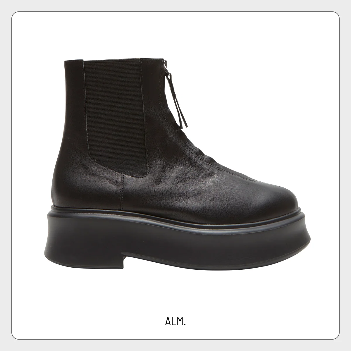 2025年秋冬新作おすすめ人気ショートブーツ アルム 「ローブ レザー ブーツ」〈ヒール1.7cm〉¥38,500