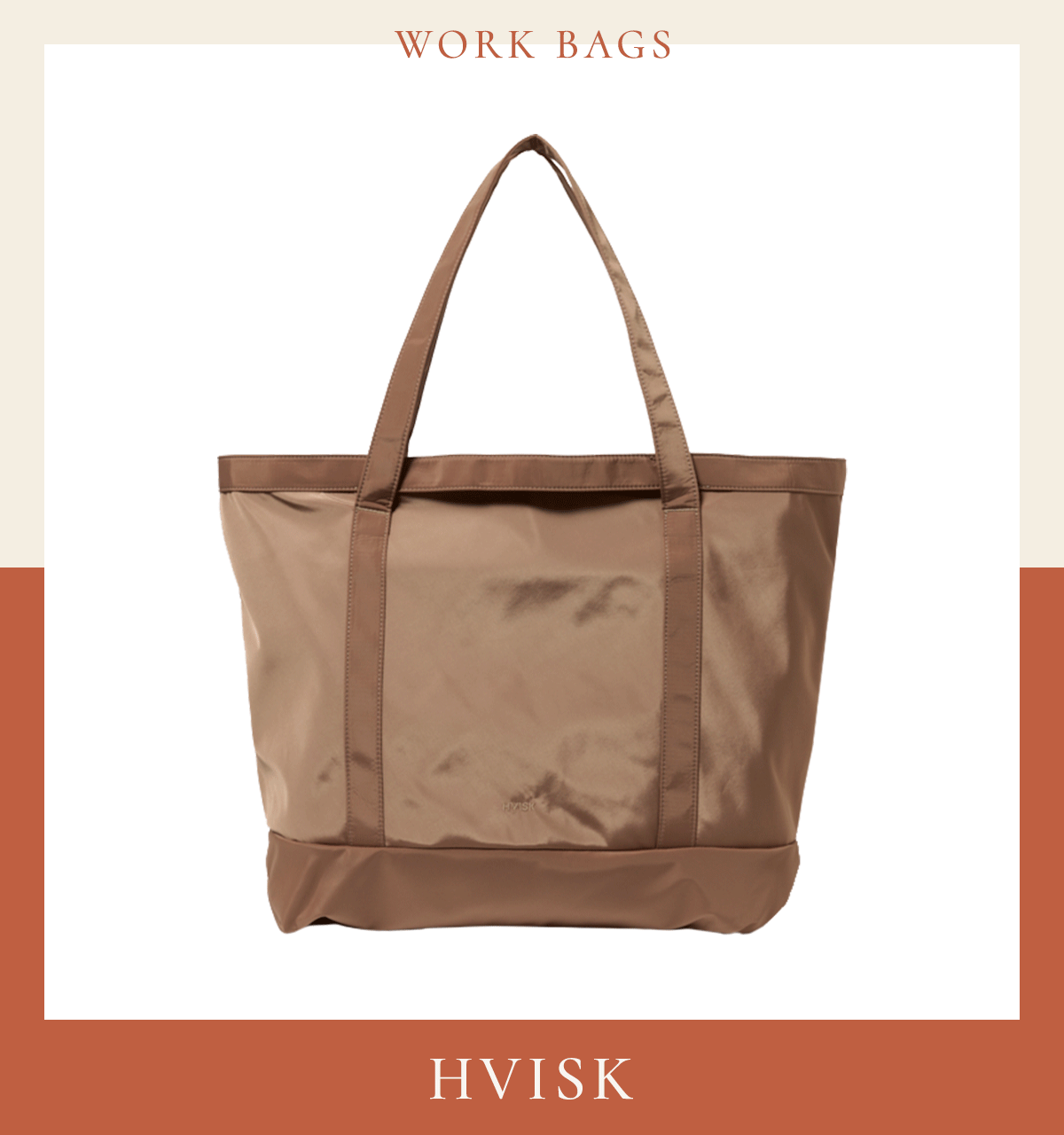 ヴィスク　バッグ〈H37×W54×D30cm〉￥22,000