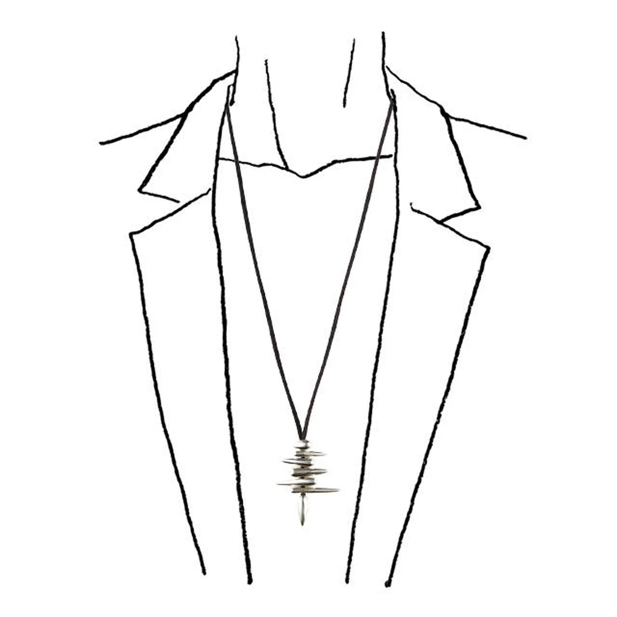 ホアキン・べラオのネックレス。シルバートップのモチーフがアレンジ自在