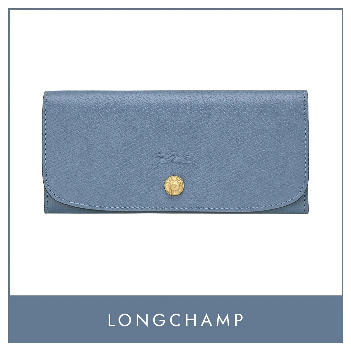 ロンシャン「『エピュレ』ロングコンチネンタルウォレット」　ブルー