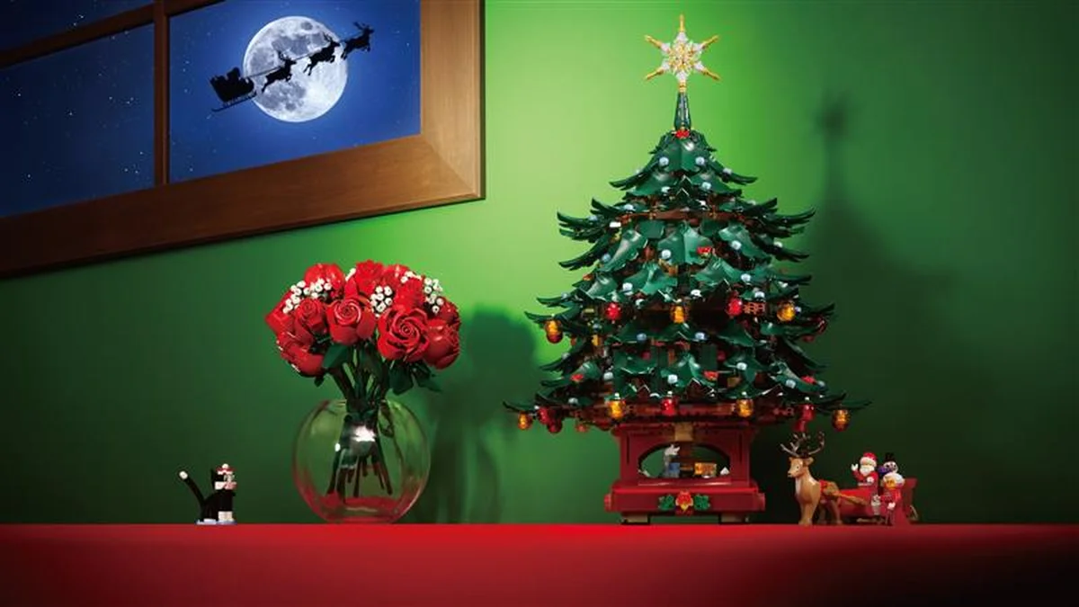 レゴ®ブロック「バラのブーケ」「家族でかざろう!クリスマスツリー」