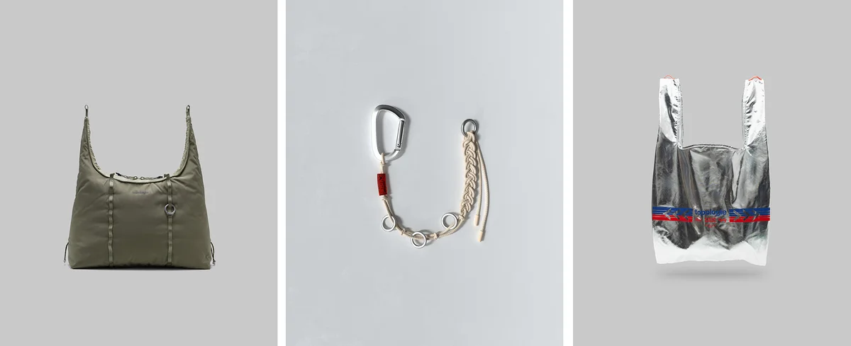 トポロジーの2025年秋冬コレクション、Cloud Hobo Medium、Braided Keychain、Mini Konbini Bag