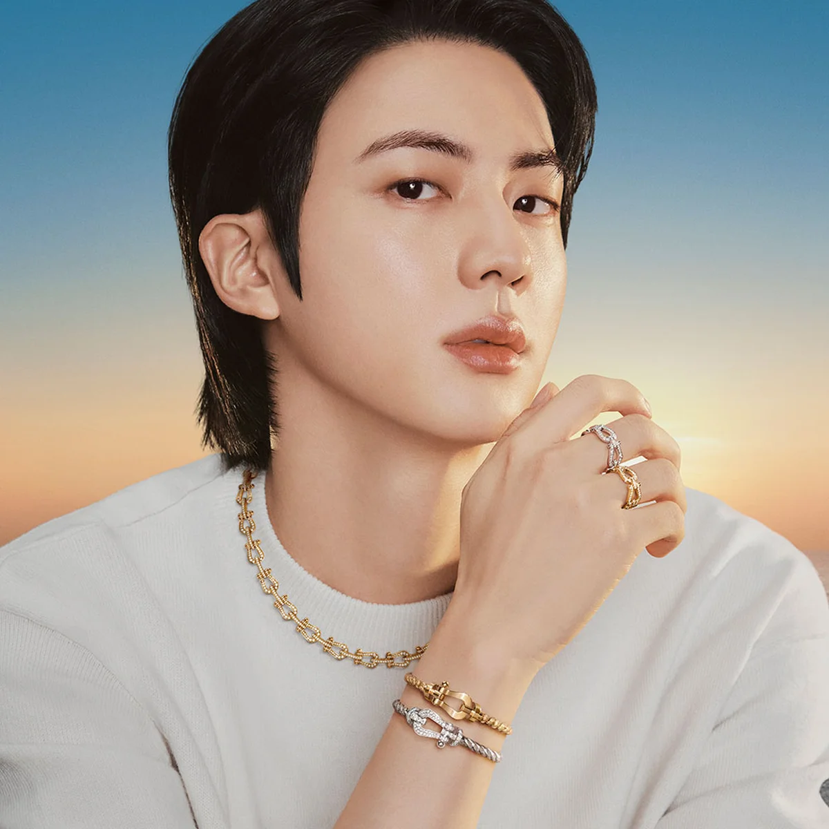 フレッド グローバルブランドアンバサダー BTS Jin キャンペーンビジュアル Catch the Sun アイコンコレクション「フォース10」