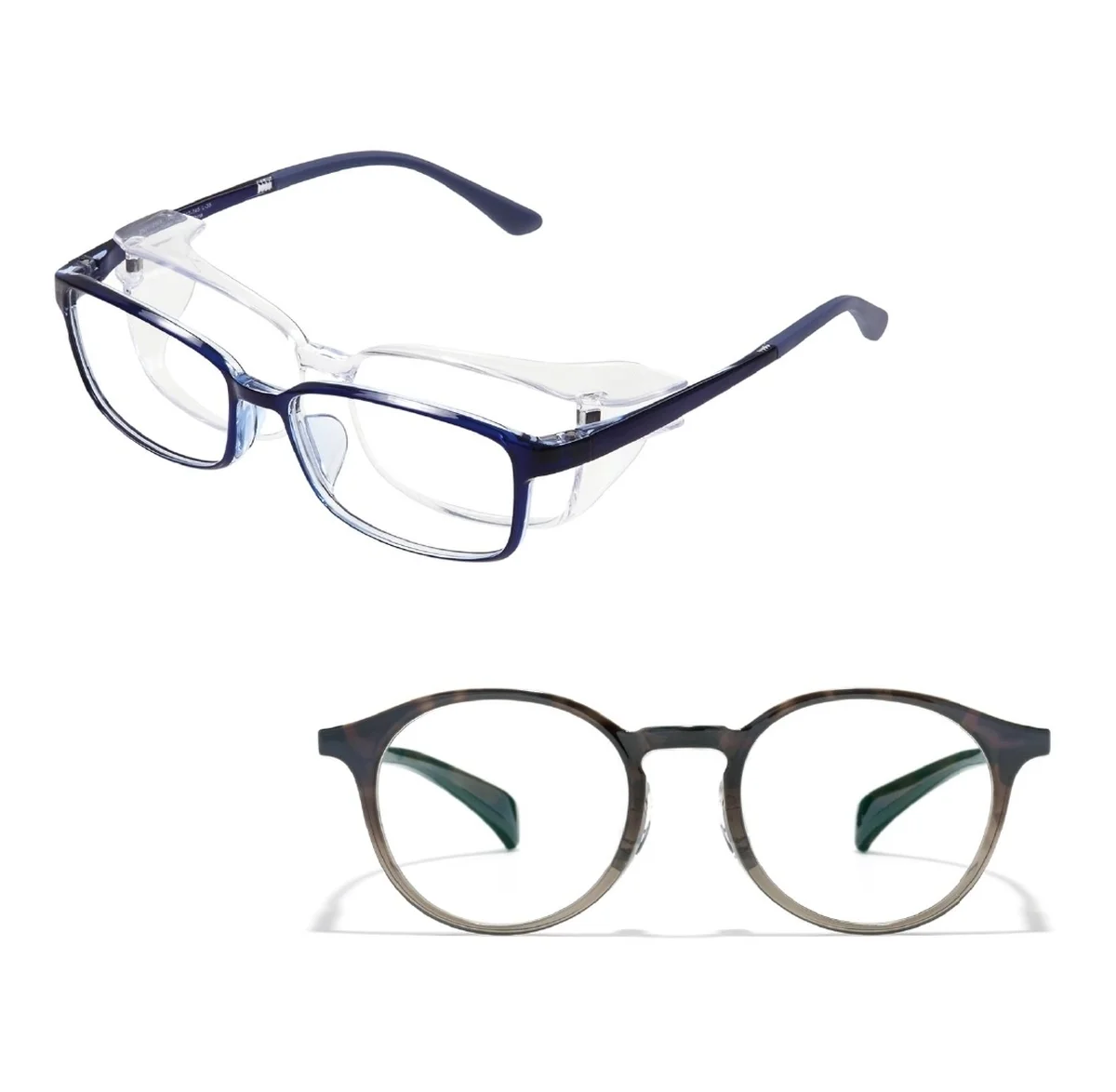 花粉対策にもなるメガネ2点のまとめカット