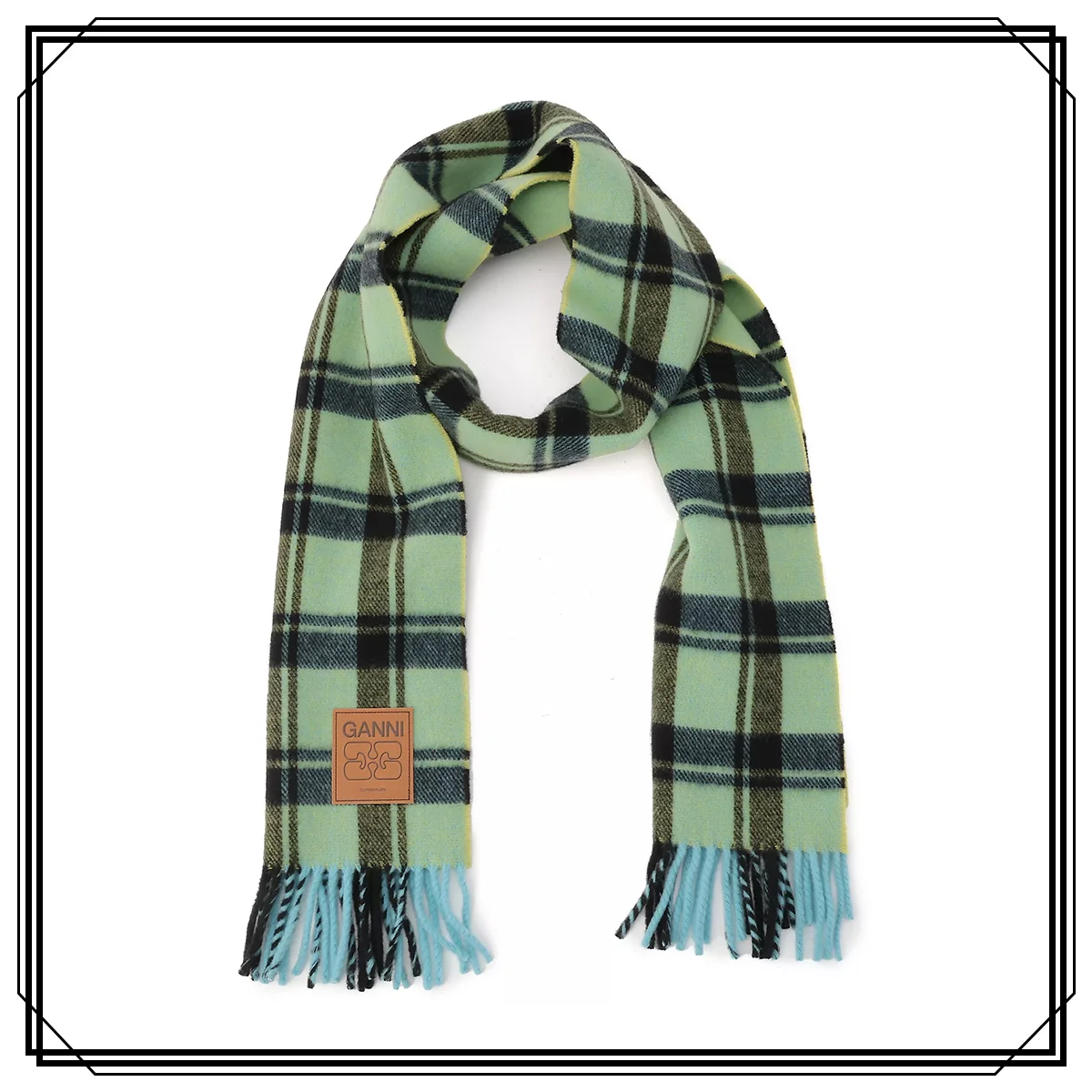 ガニーのチェック柄マフラー