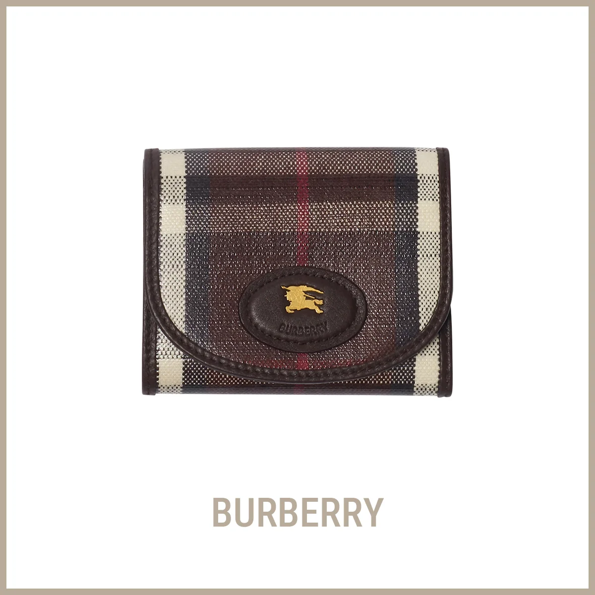 財布　バーバリー「ハイランド コンパクトウォレット」〈H11.5×W9×D3cm〉￥83,600
