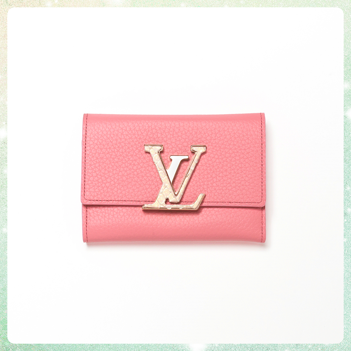 ルイ・ヴィトン　Louis Vuitton　財布「ポルトフォイユ・カプシーヌ コンパクト」〈H9.5×W13.5×D3cm〉￥181,500