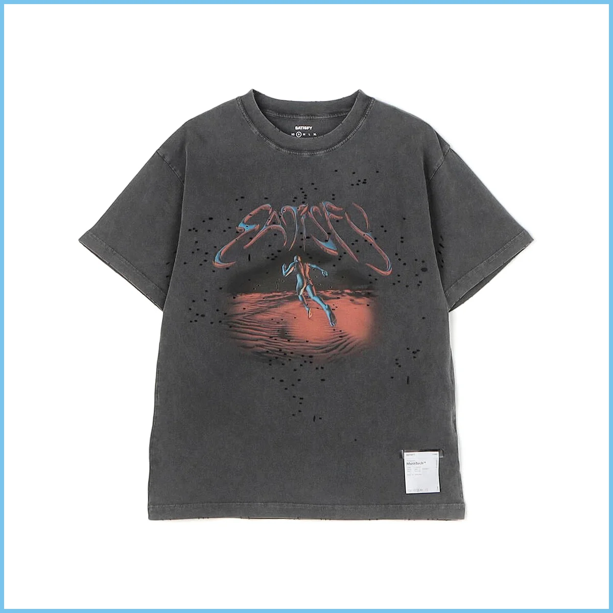 サティスファイ ヴィンテージ風Tシャツ