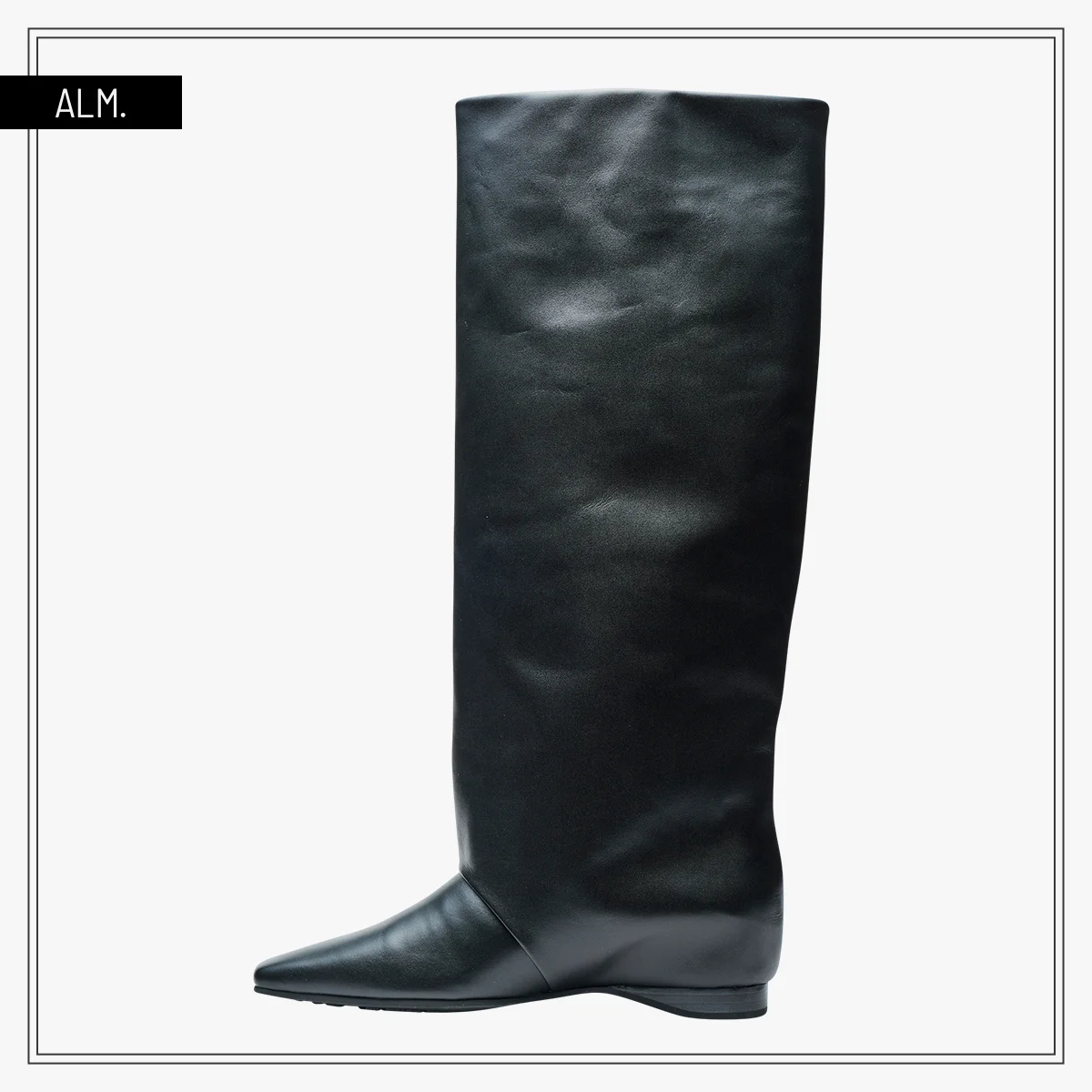 2025年秋冬新作おすすめ人気ロングブーツ アルム 「ローブ レザー ブーツ」〈ヒール1.7cm〉¥38,500