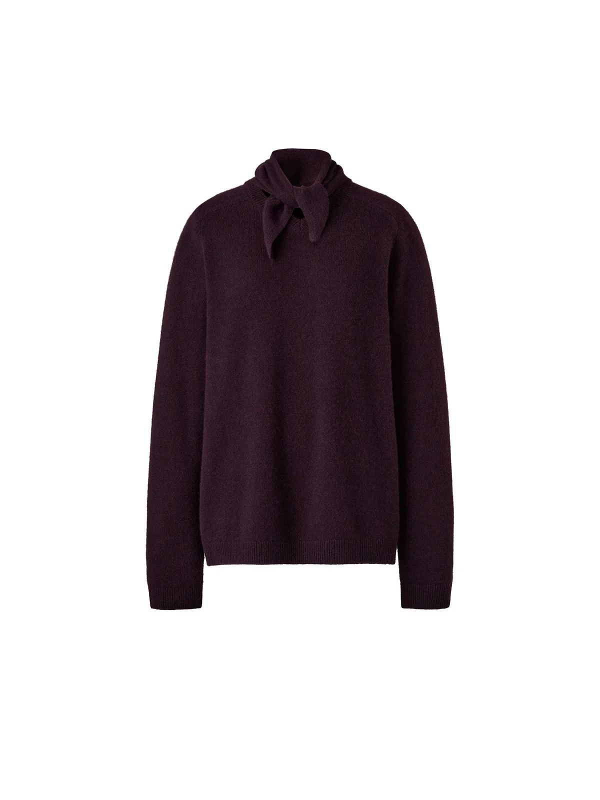 カシミヤリラックスVネックセータースカーフつき￥14,900