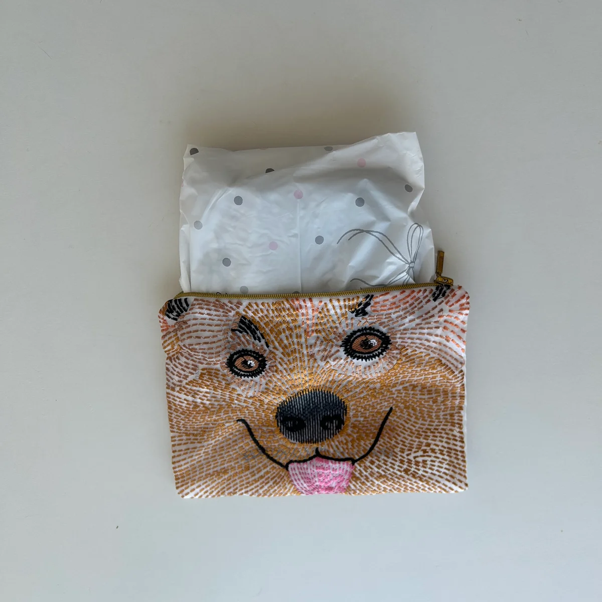 ソフィの超熟睡お出かけ交換ショーツをポーチに入れたところ