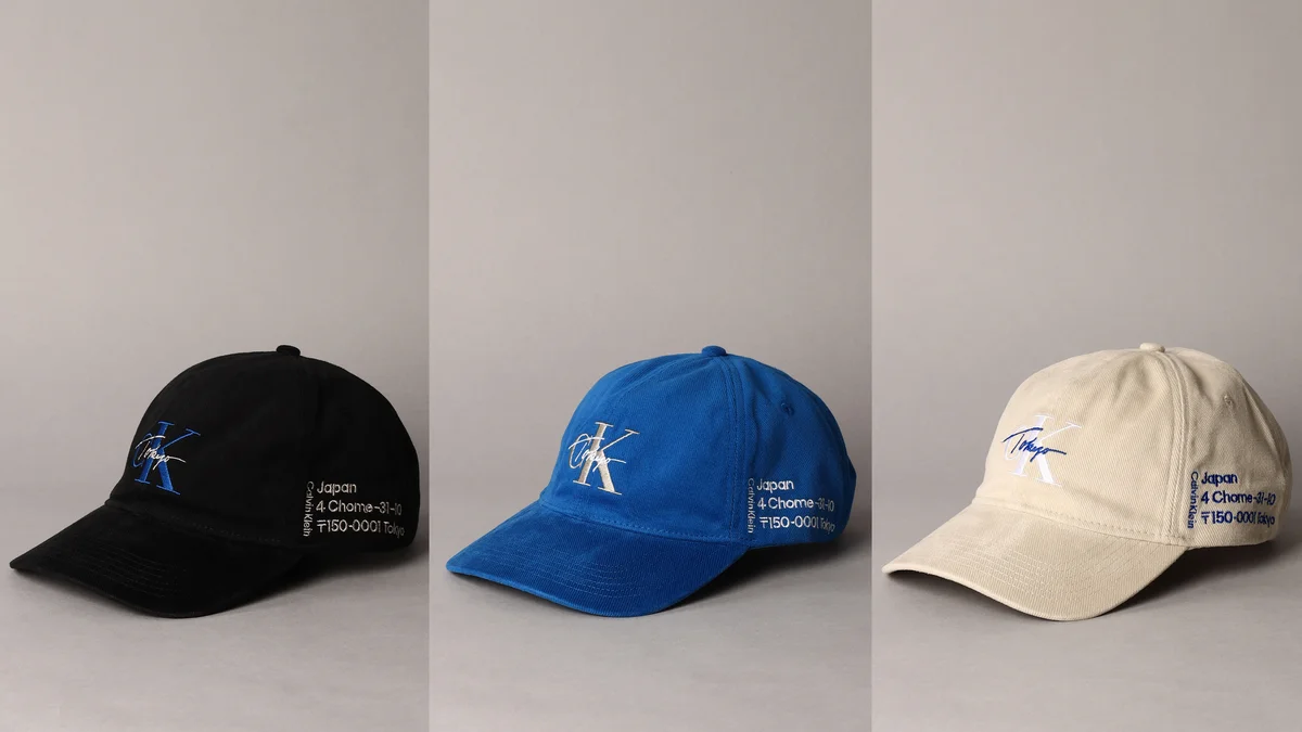 Calvin Klein　カルバン・クライン　TOKYO BASEBALL CAP Black/Snorkel Blue/Sand 