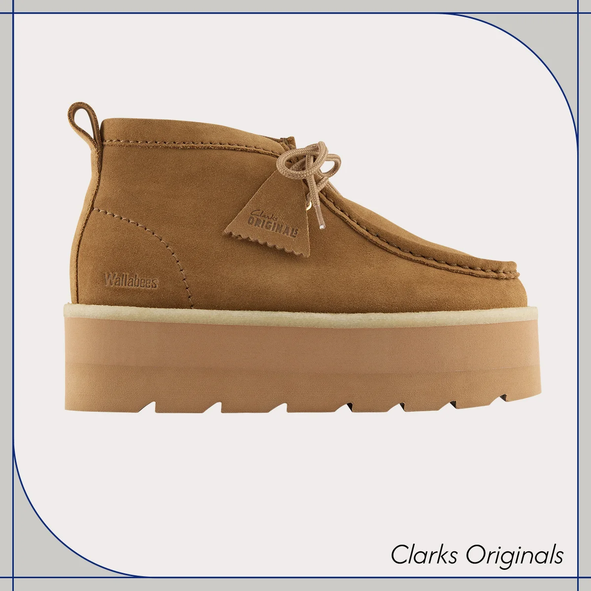 2025年秋冬新作おすすめ人気ブーツ クラークス 「メア WB ELVTD メープルスエード」〈ソール9cm〉¥25,300