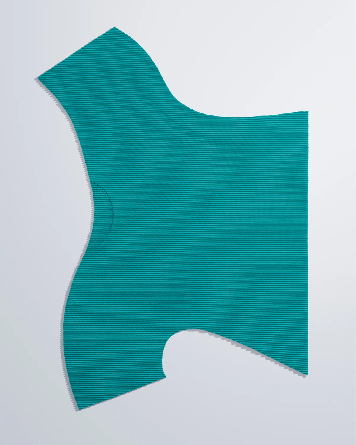 CURVE PLEATS トップ（ターコイズ） ミー イッセイ ミヤケ  ISSEY MIYAKE 