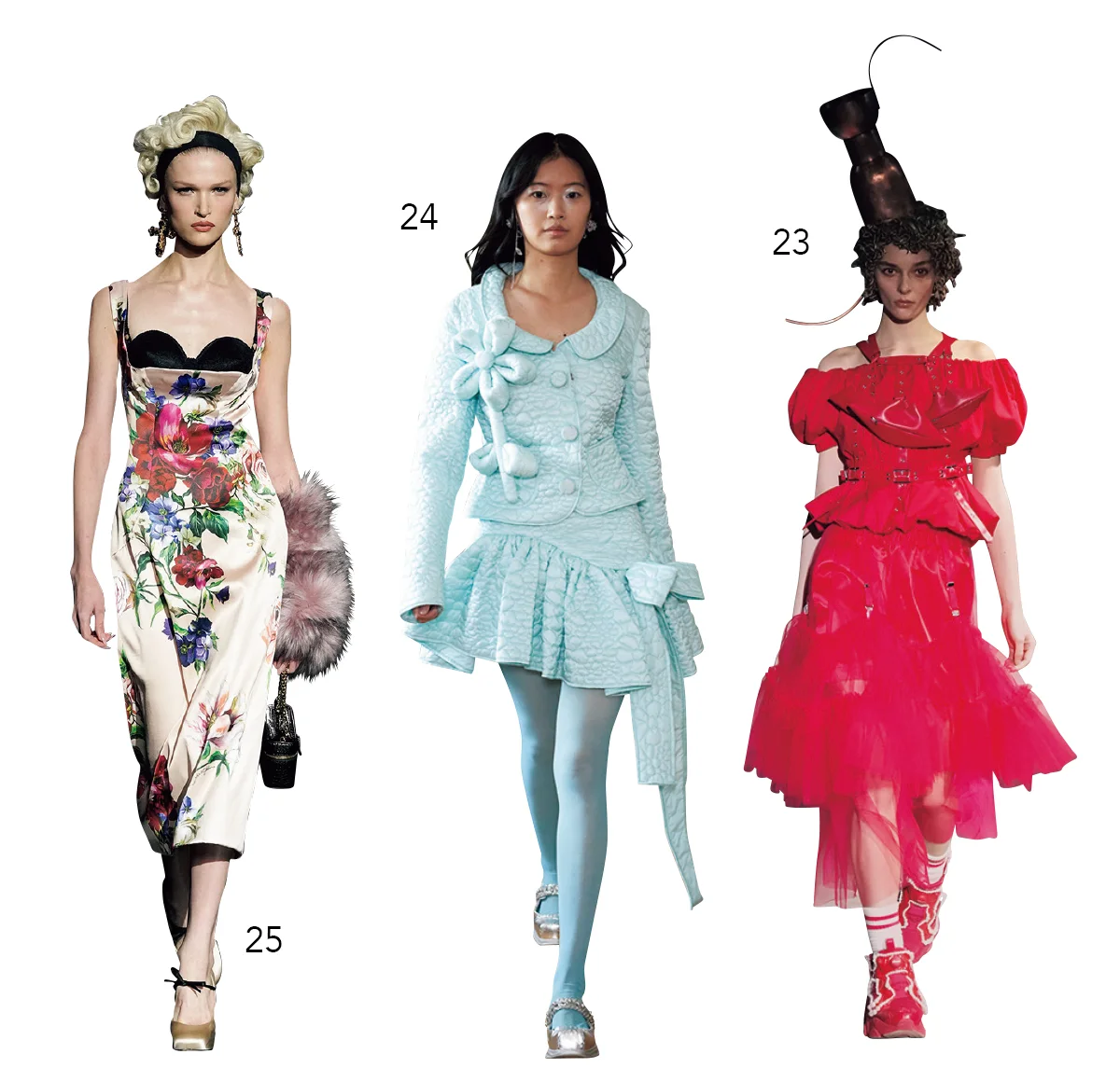 23. NOIR KEI NINOMIYA 24. FLORENTINA LEITNER 25. DOLCE&GABBANA