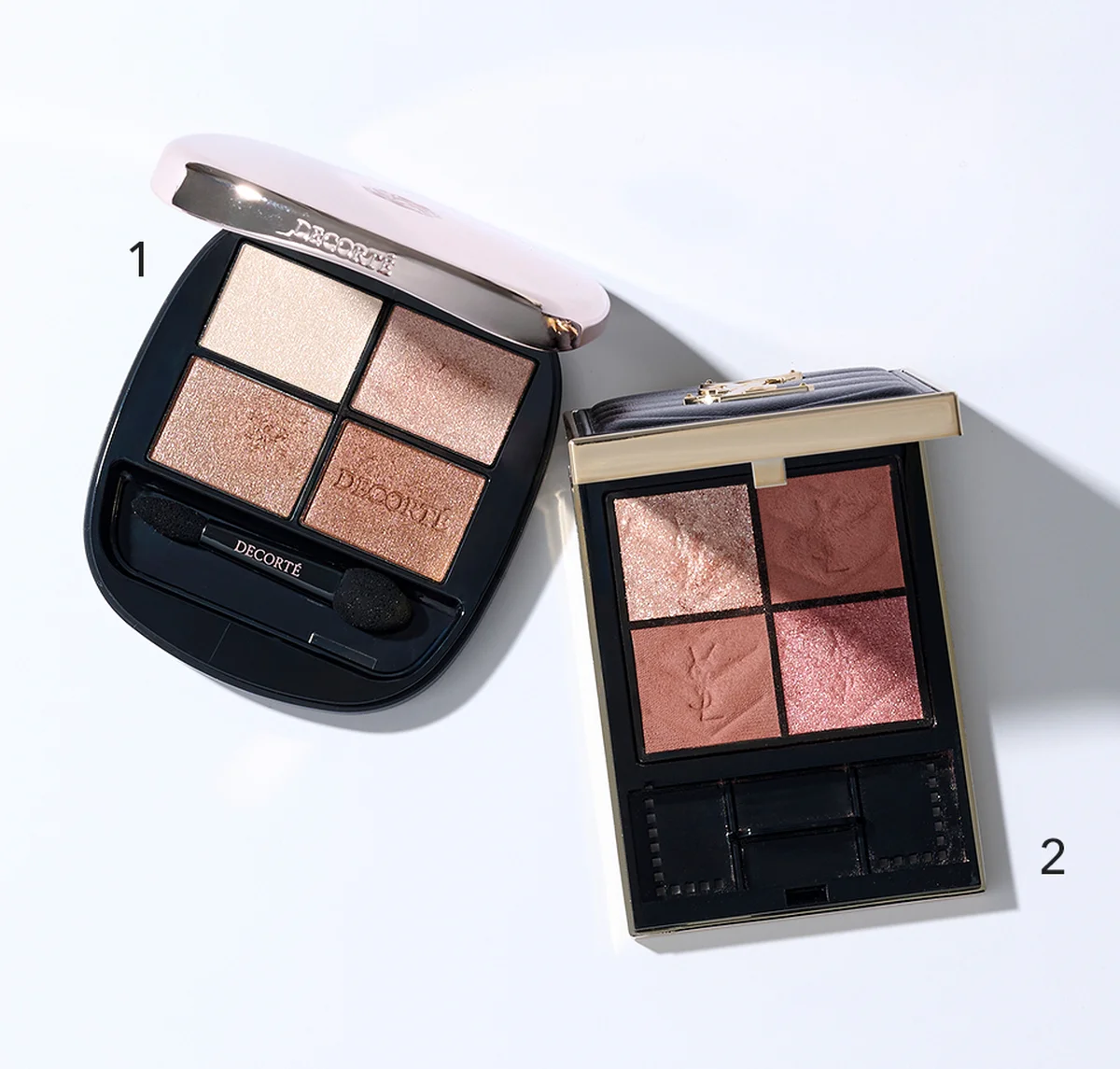 大沢あかねさんはコスメデコルテとYSL2つのアイパレットを愛用