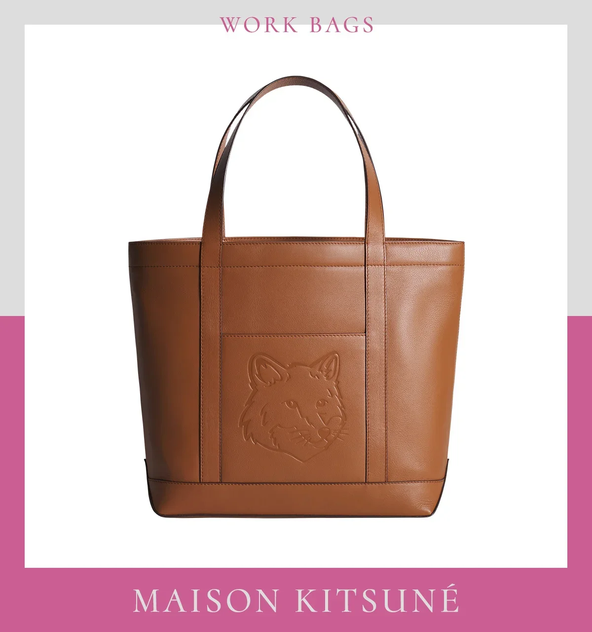 メゾン キツネ　バッグ　トートバッグ　バッグ〈H32.5×W43×D12cm〉￥72,500
