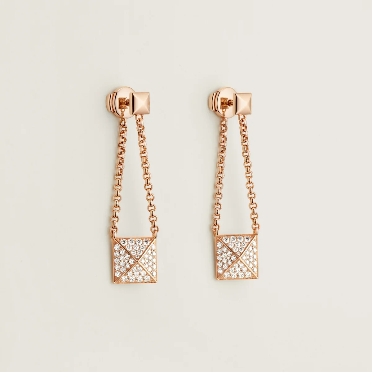 ピアス《エルメス・クルー・ドゥ・H》ダイヤ PG　 エルメス（HERMÈS）