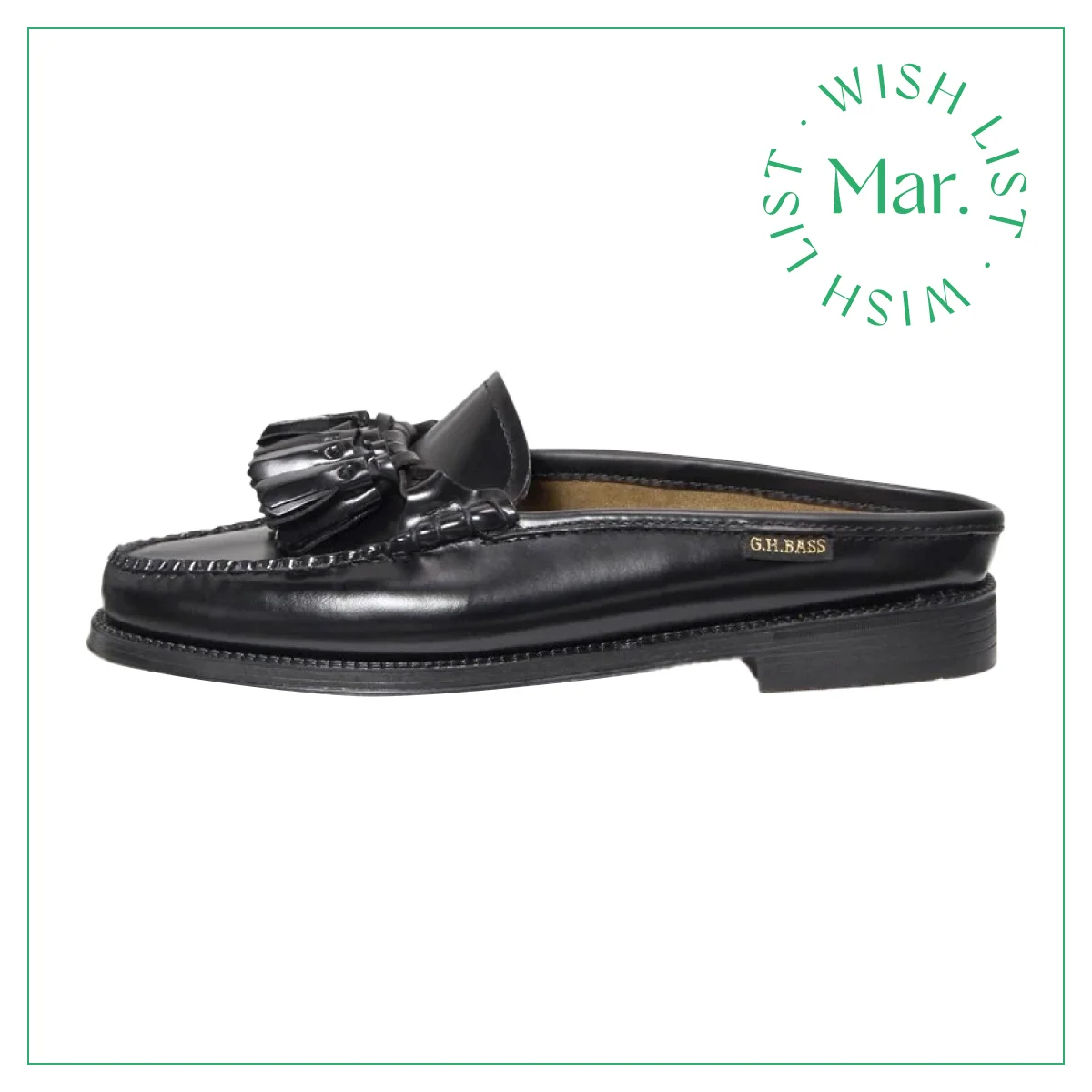 横から見たジーエイチバスのローファー