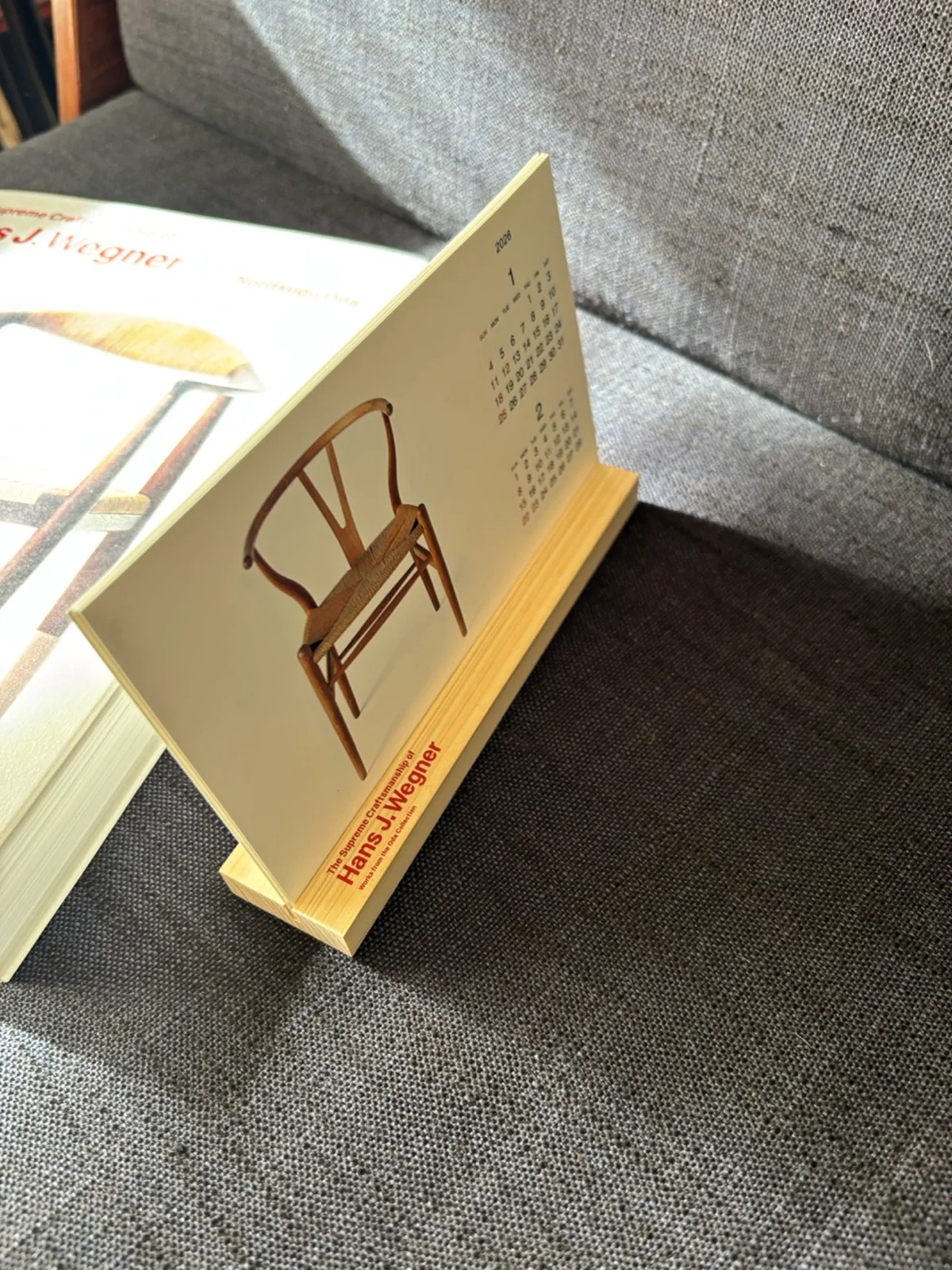 ハンス・ウェグナー　至高のクラフツマンシップ　展覧会グッズのカレンダー　Yチェア
