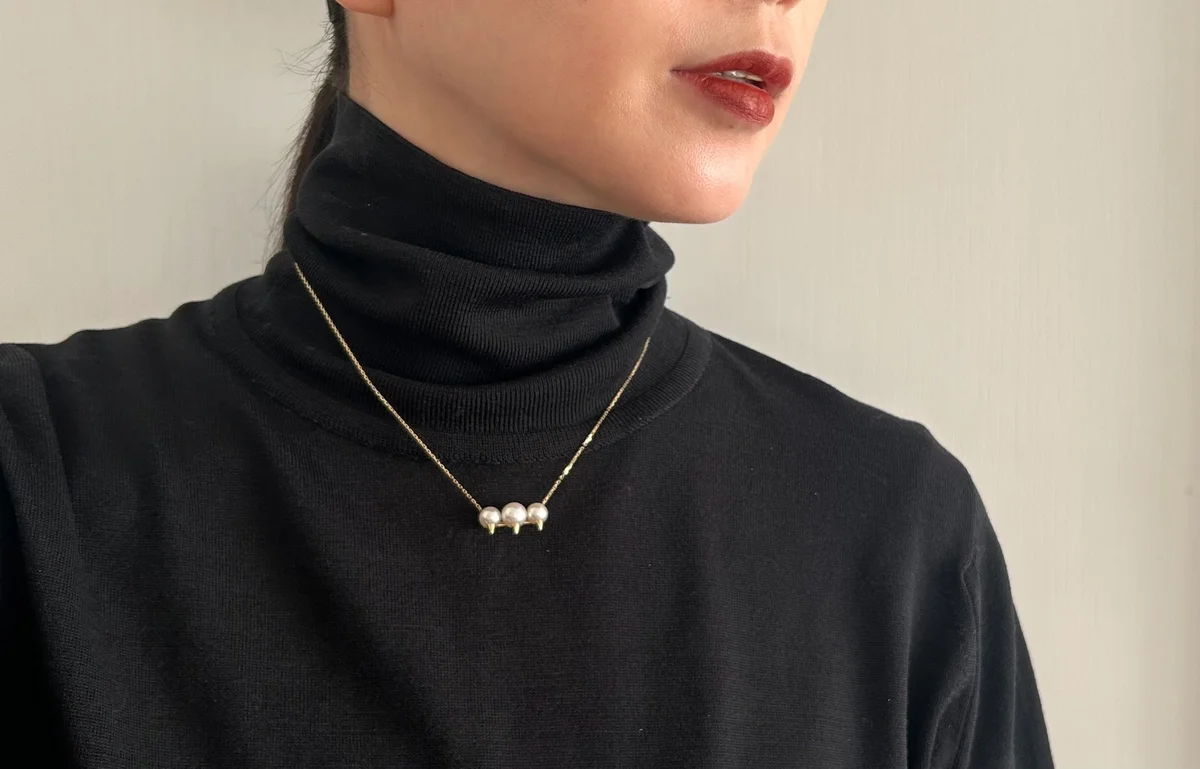 TASAKI ネックレス デインジャー 着用画像