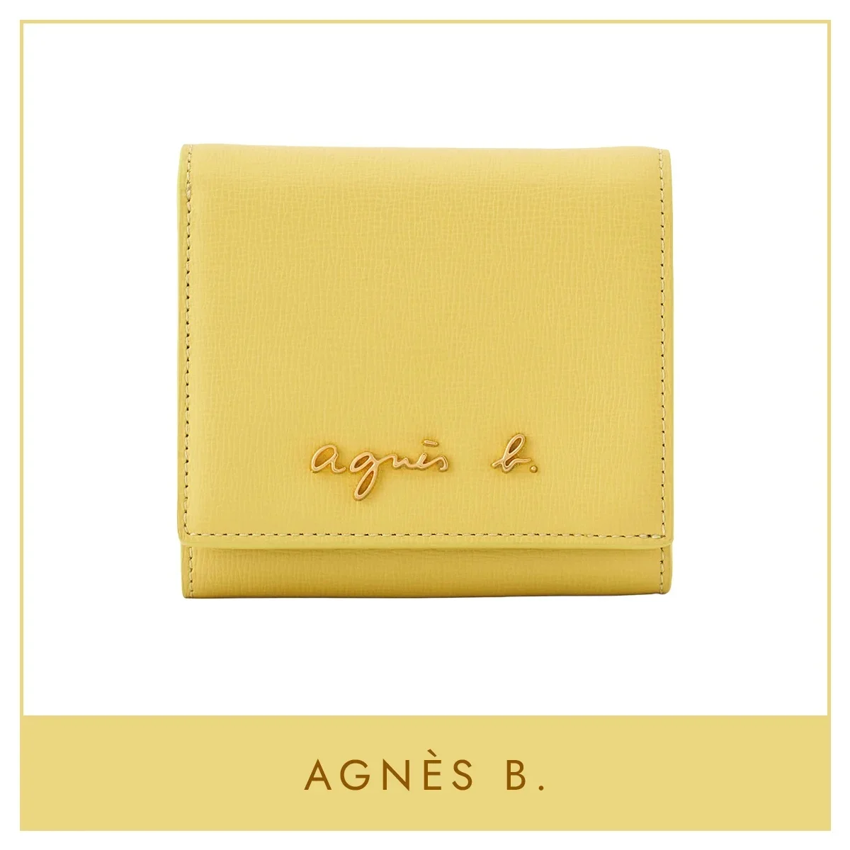 アニエスベー「レザー 二つ折り ウォレット 