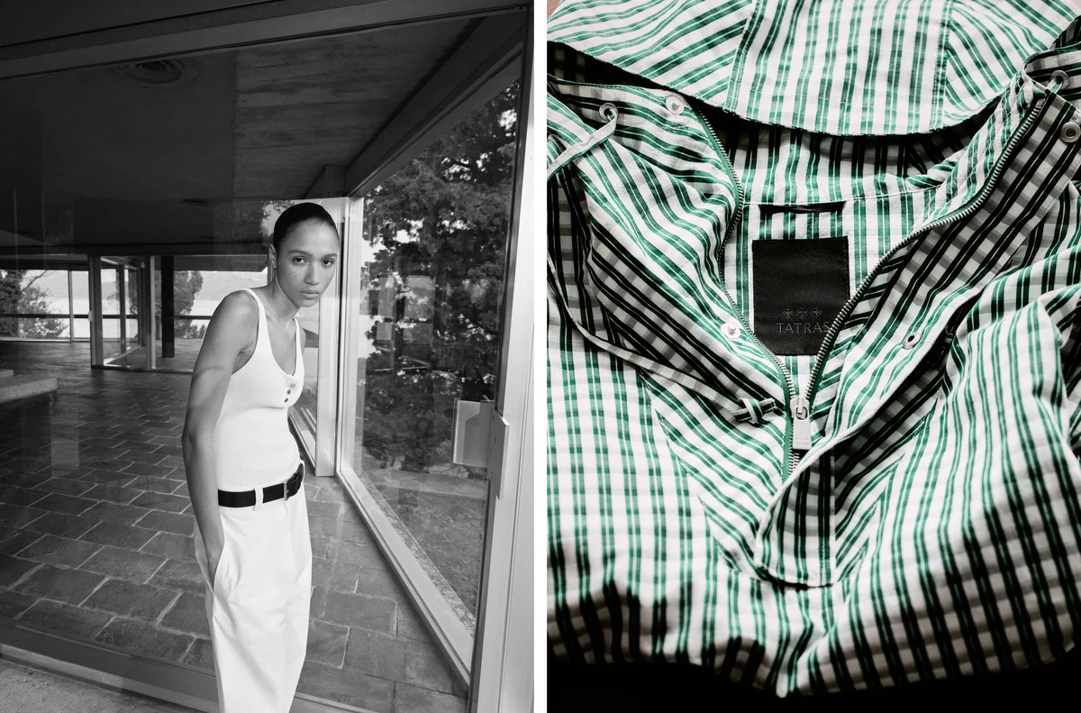 タトラス2026年春夏コレクション、ぺラマ ニットタンクトップとナクソス パーカー