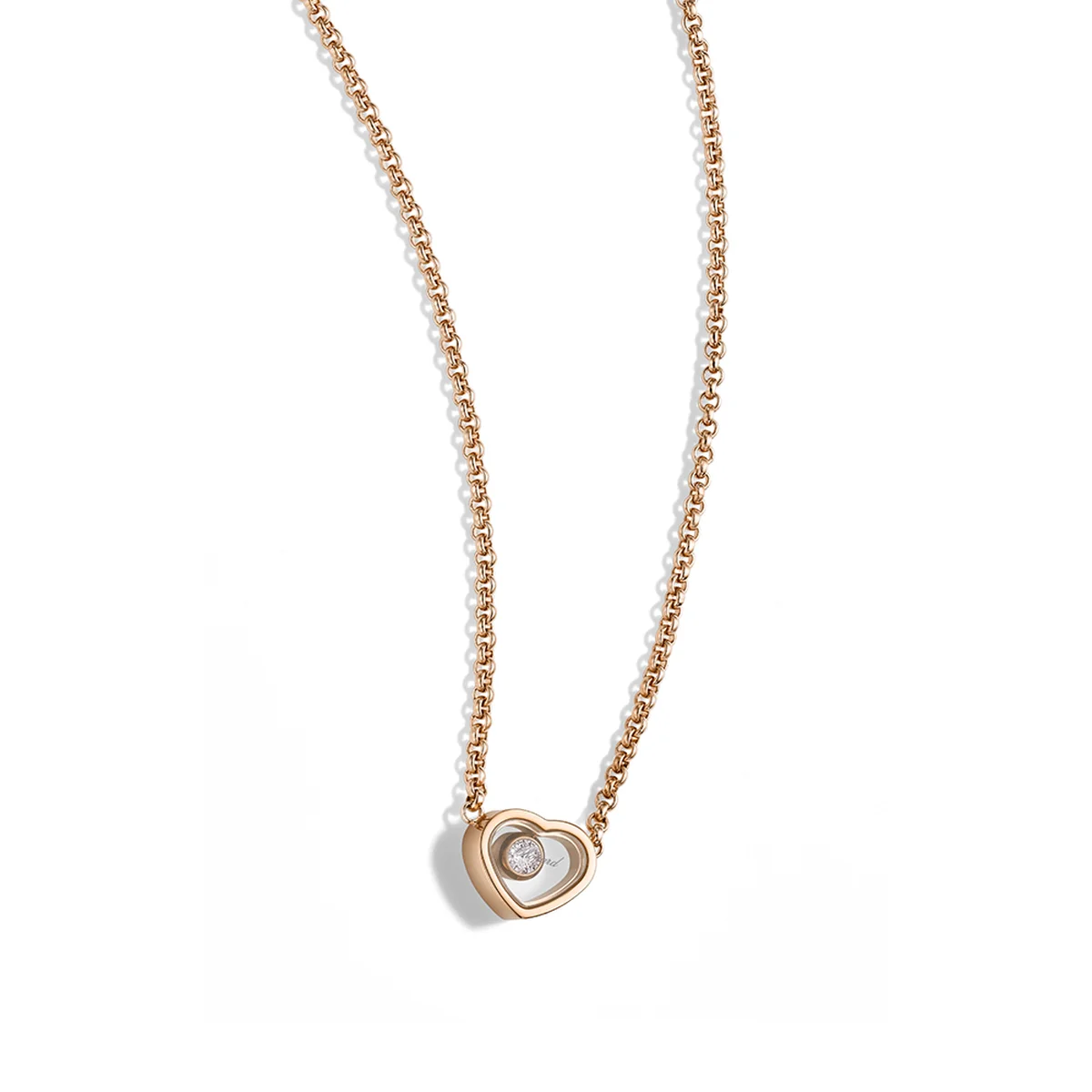 「マイ ハッピーハート」ネックレス〈18KエシカルRG、ダイヤモンド〉¥341,000