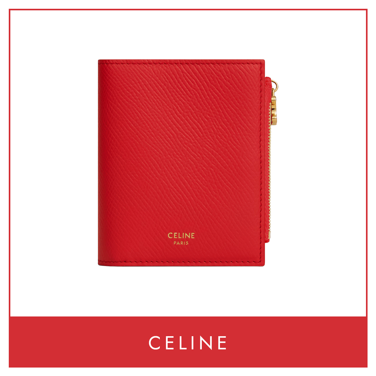 セリーヌの二つ折り財布「 コンパクトウォレット トリオンフ チャーム」