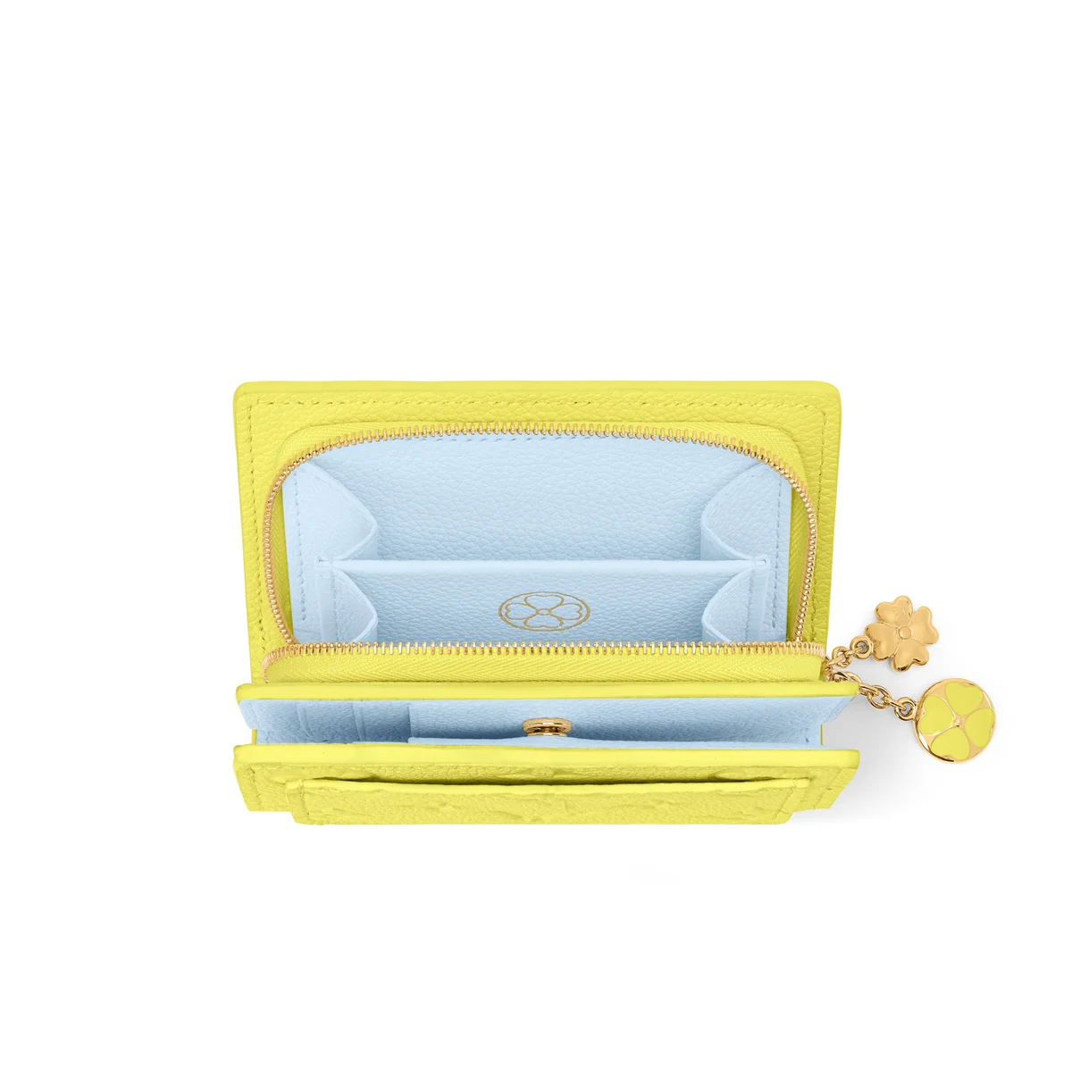 ルイ・ヴィトン「ポルトフォイユ･クレア」の内側とラッキーチャーム