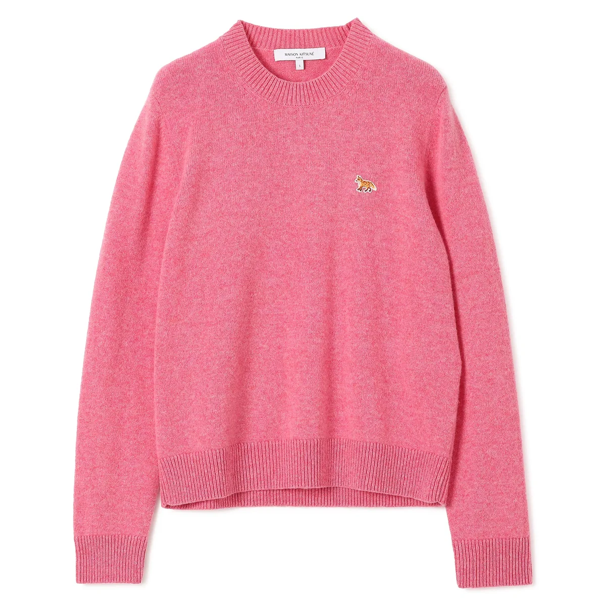 MAISON KITSUNE  BABY FOX LAMBSWOOL REGULAR JUMPER